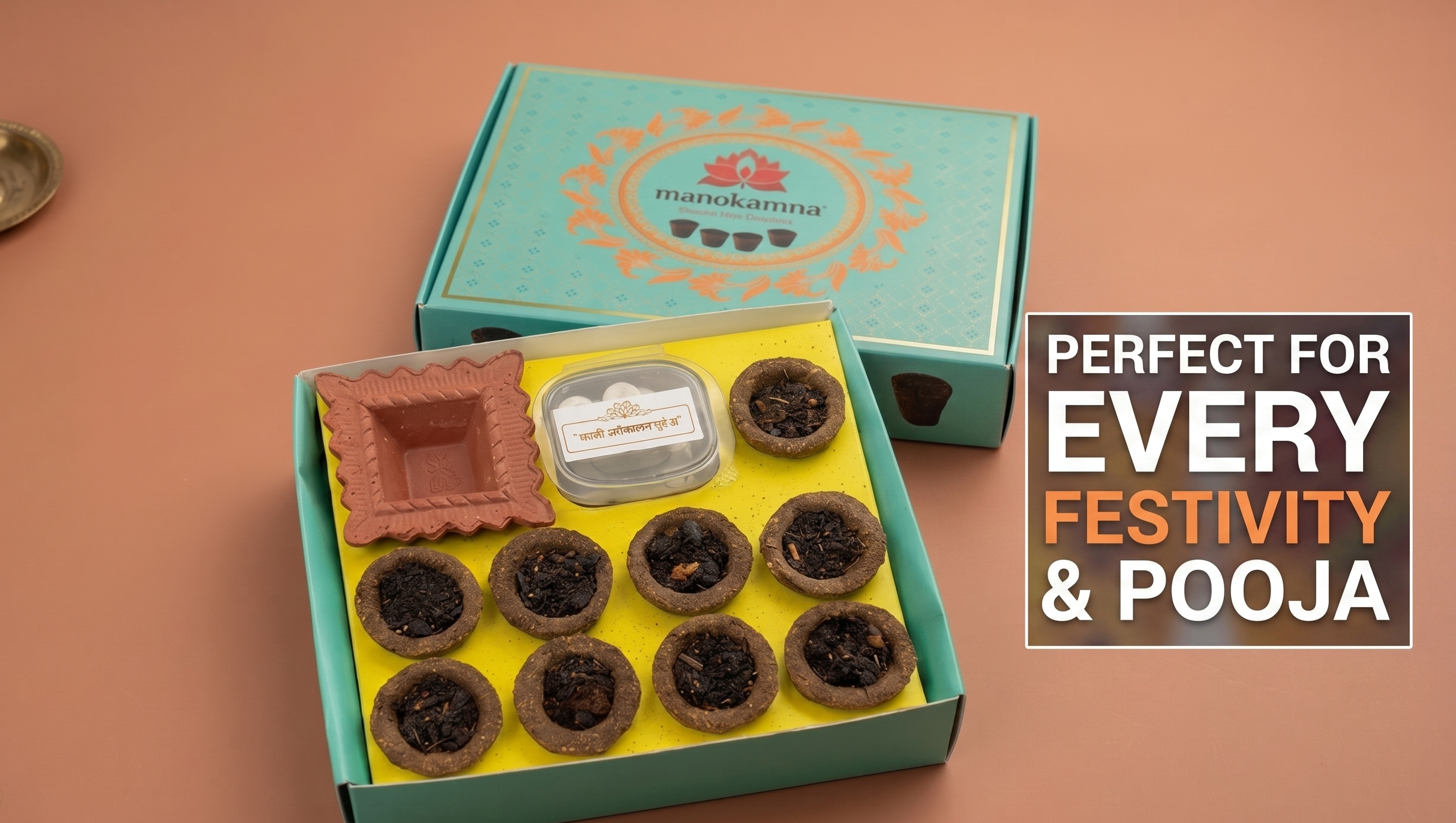 Sambarani Sandalwood Havan Cups - View 6